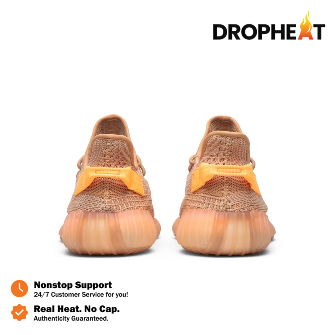 Sepatu Adidas Yeezy 350 Boost V2 Clay Orange Sneakers Authentic - Image 5