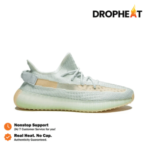 Sepatu Adidas Yeezy 350 Boost V2 Hyper Space White Green Sneakers Authentic