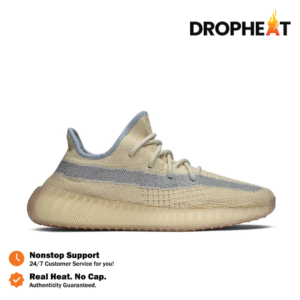 Sepatu Adidas Yeezy 350 Boost V2 Linen Cream Sneakers Authentic