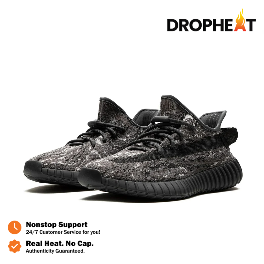 Sepatu Adidas Yeezy 350 Boost V2 MX Dark Salt Black Sneakers Authentic - Image 4