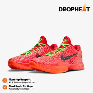 Nike Zoom Kobe 6 Protro Reverse Grinch 23 Bright Crimson Red Electric Green Authentic