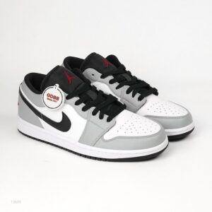 Air Jordan 1 Low Light Smoke Grey White Black Authentic