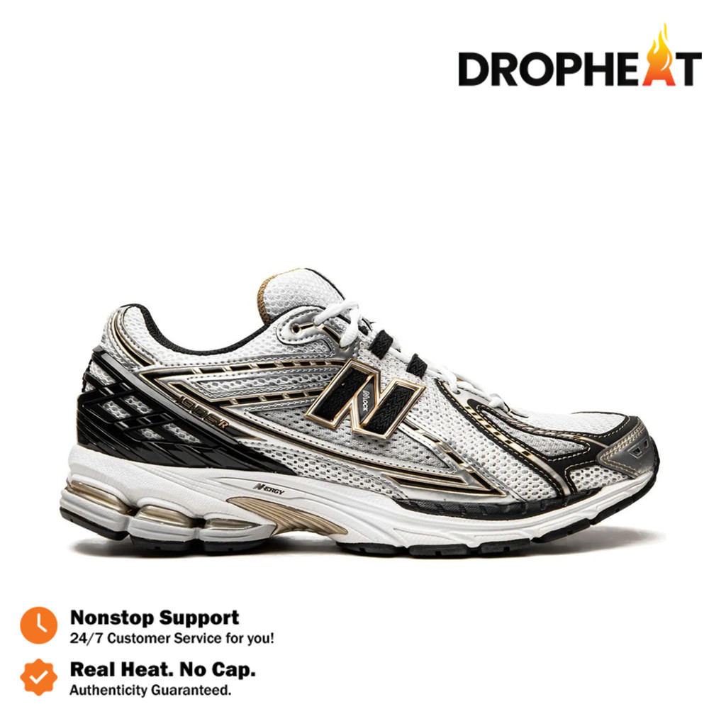 Sepatu New Balance 1906R White Gold Metallic Sneakers Authentic - Image 2