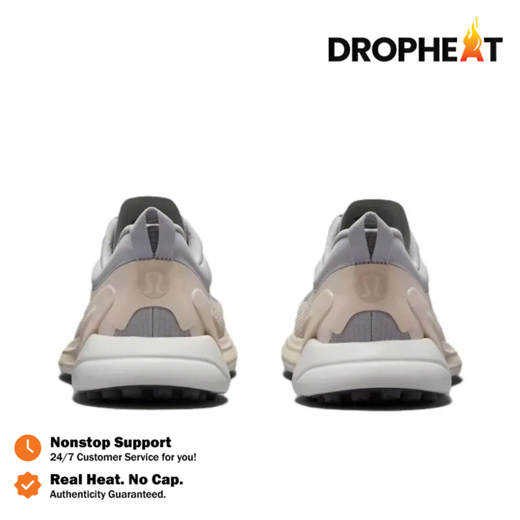 Sepatu Lululemon Gray Cream Grey Blissfeel Trail Sneakers Authentic - Image 3