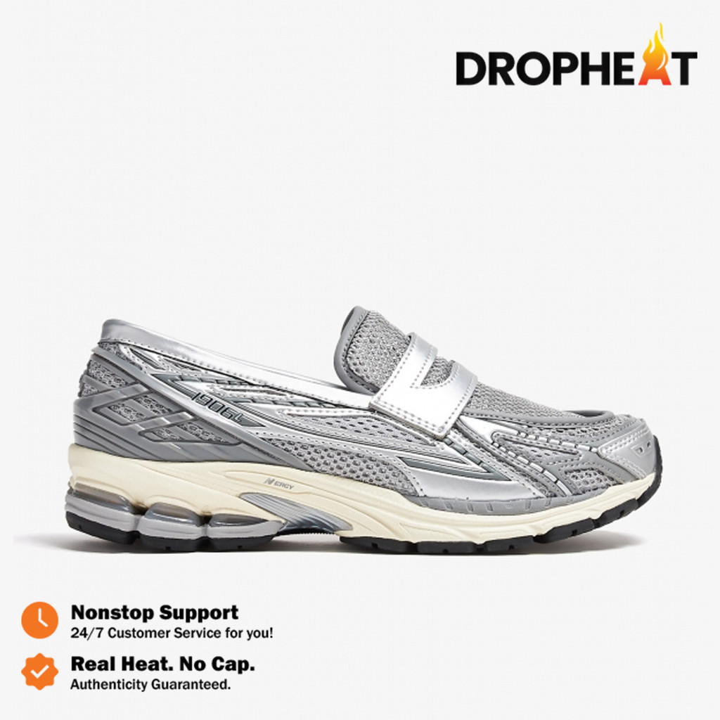 Sepatu New Balance NB 1906L Loafers Silver Shadow Grey Sneakers Authentic - Image 2