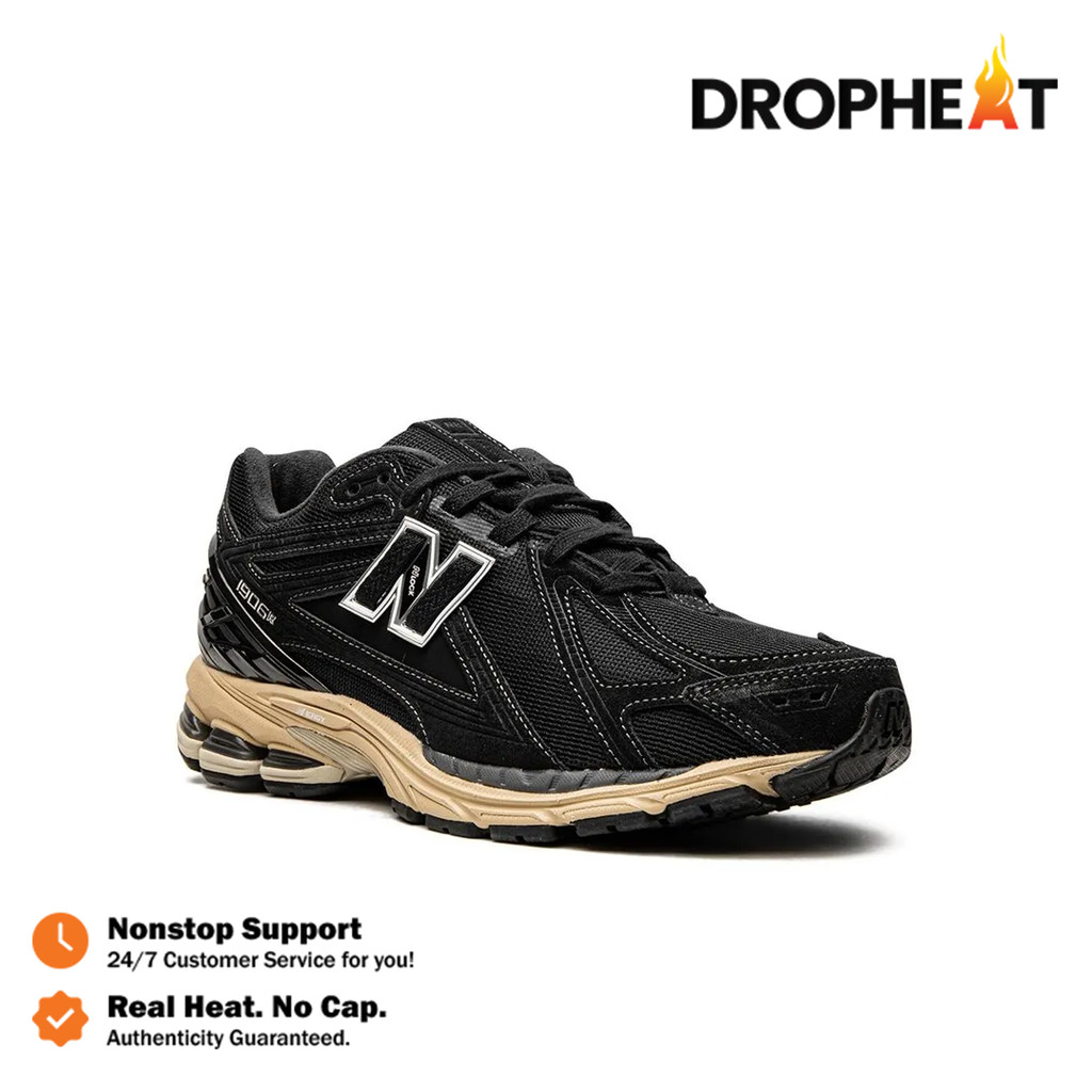 Sepatu New Balance NB 1906R Black Cream White Sneakers Authentic - Image 5