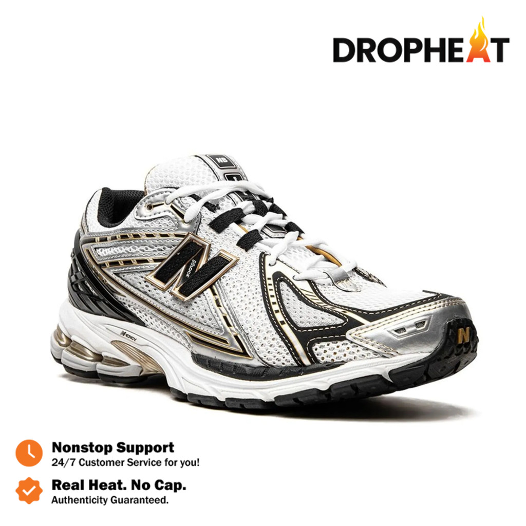 Sepatu New Balance 1906R White Gold Metallic Sneakers Authentic - Image 3
