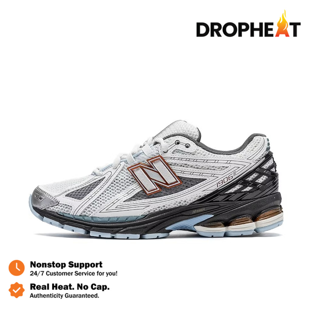 Sepatu NB 1906R White Black Copper White Blue Black Sneakers Authentic - Image 5