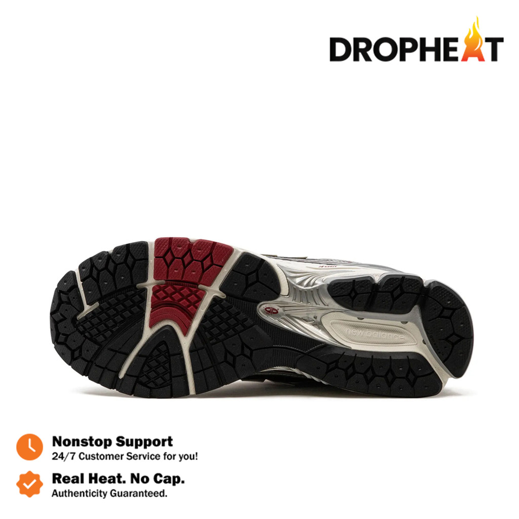 Sepatu New Balance NB 1906R Silver Classic Crimson Red Sneakers Authentic - Image 3