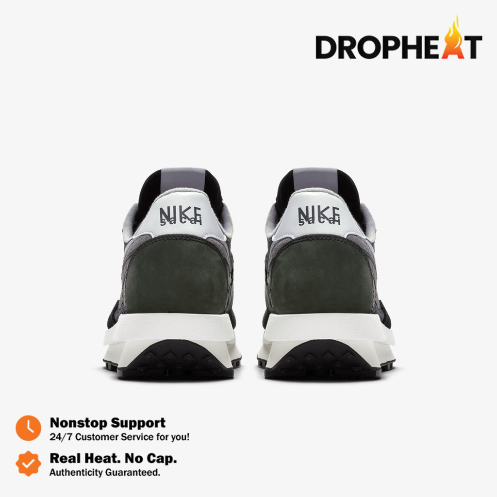 Sepatu Nike Sacai LD Waffle Undercover Black Grey White Sneakers Authentic - Image 4