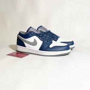 Nike Air Jordan 1 Low True Blue Grey White Authentic