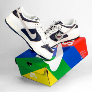 Nike SB Dunk Low HUF New York White Navy Blue Authentic