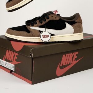 Nike Air Jordan 1 Low OG x Travis Scott Dark Brown Black White authentic