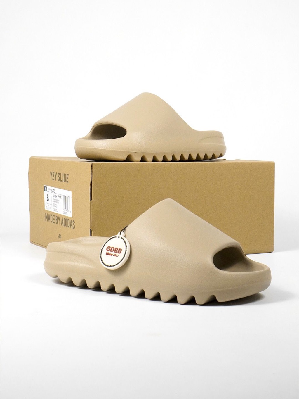 Yeezy Slide Desert Sand White Sand Slides - Image 5