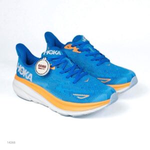 Hoka One One Hoka 1 Clifton 9 Coastal Sky Blue Running Road Authentic