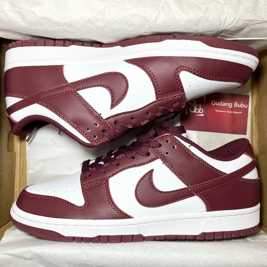 Nike Dunk Low Team Red Bordeaux Dark Beetroot Authentic - Image 4
