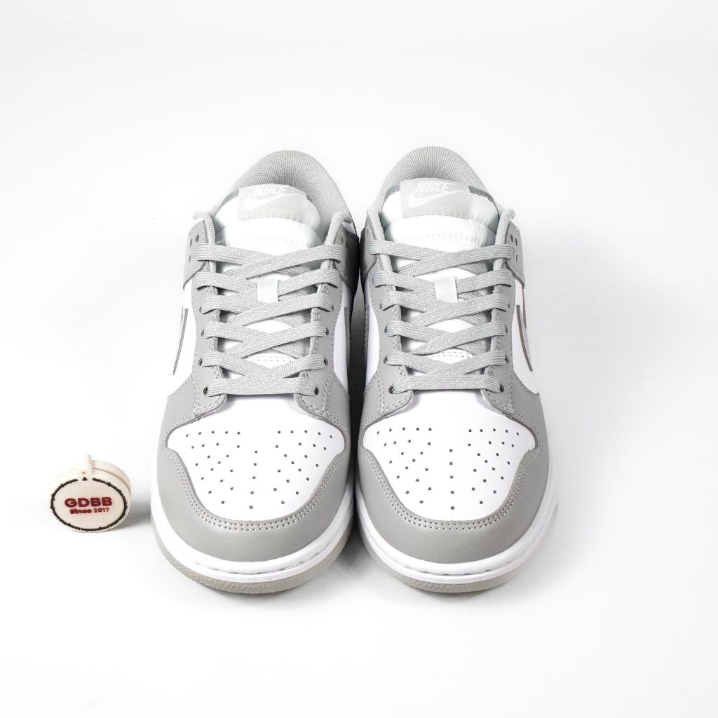 Sepatu Nike Dunk Low Grey FOG Grey White Sneakers Authentic - Image 2