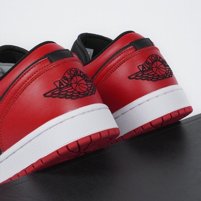 Nike Air Jordan 1 Low Black Varsity Red Reverse Bred - Image 3