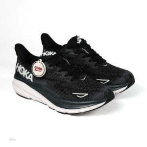 Hoka One One Hoka 1 Clifton 9 Wide Black Coreblack Running Road Authentic
