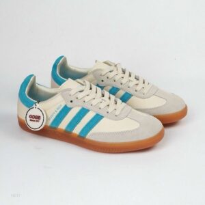 Adidas Samba OG Sporty & Rich Cream Blue Cream White Blue Rush Authentic