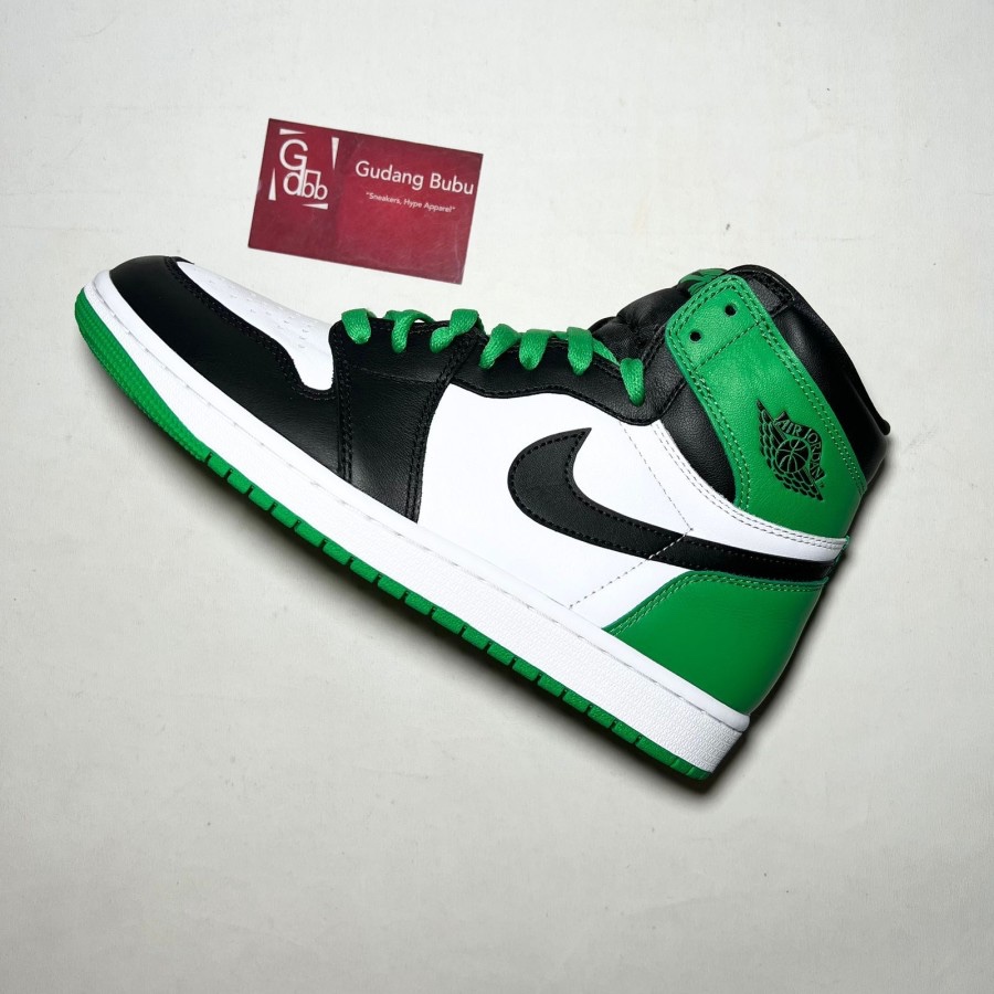 Nike Air Jordan 1 Retro High OG Lucky Green White Black Authentic - Image 3