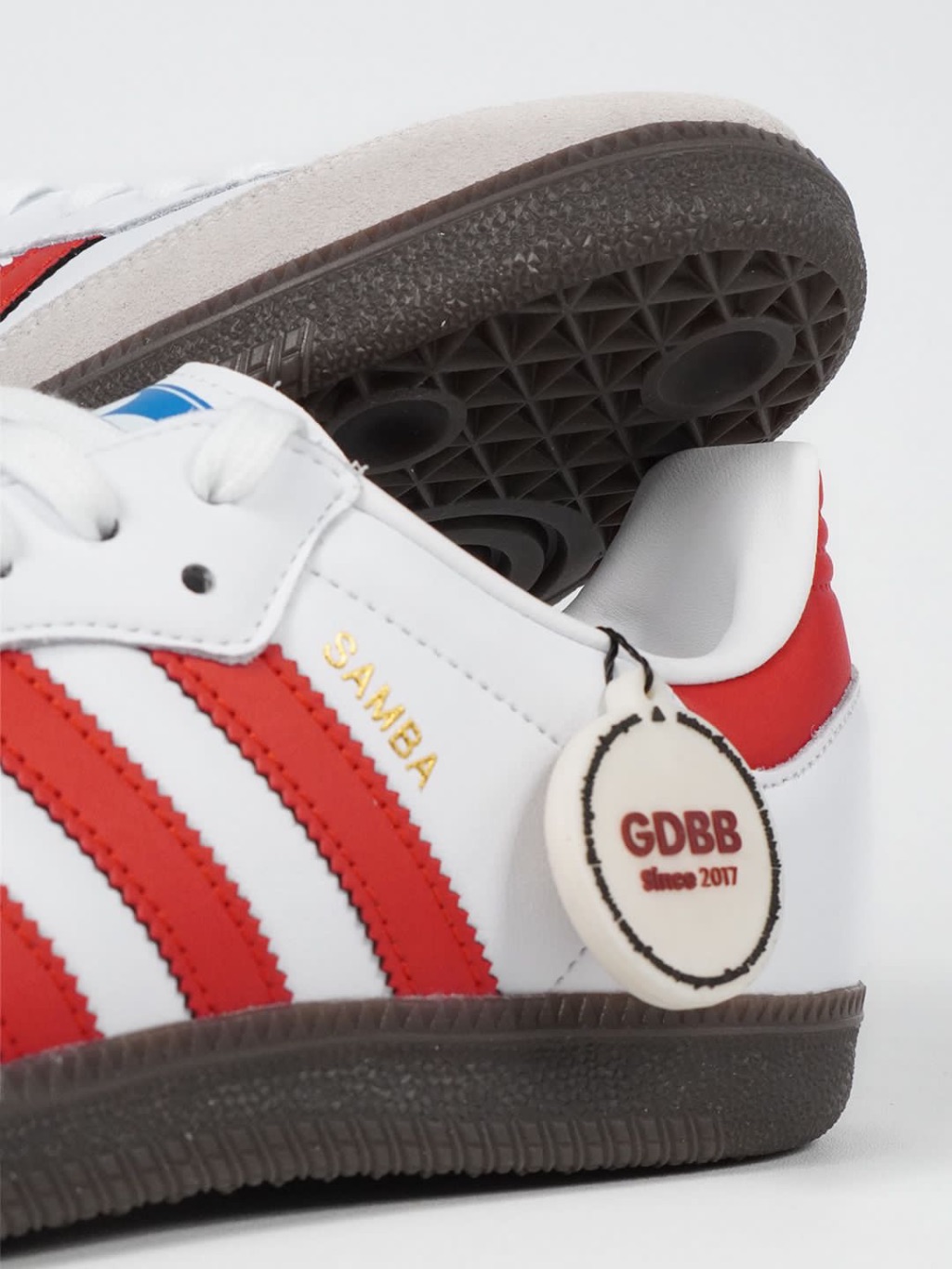 Adidas Samba OG White Red White Brown Authentic - Image 4