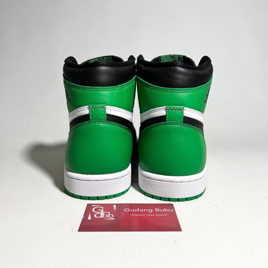 Nike Air Jordan 1 Retro High OG Lucky Green White Black Authentic - Image 2
