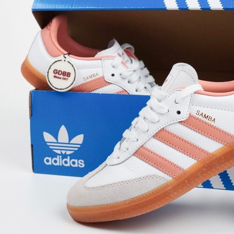 Adidas Samba OG Cloud White Wonder Clay Crystal White Authentic - Image 3
