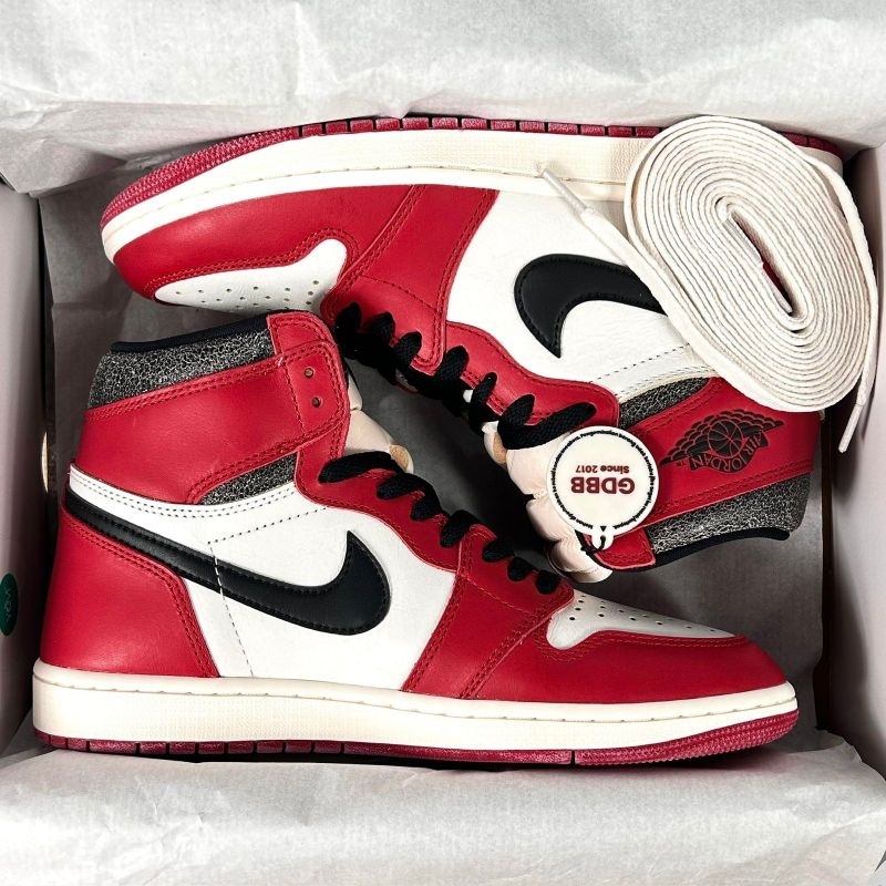 Nike Air Jordan 1 High Chicago Lost And Found 2022 Red White Black Authentic - Image 4