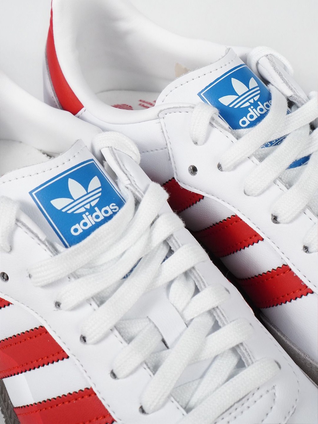 Adidas Samba OG White Red White Brown Authentic - Image 3