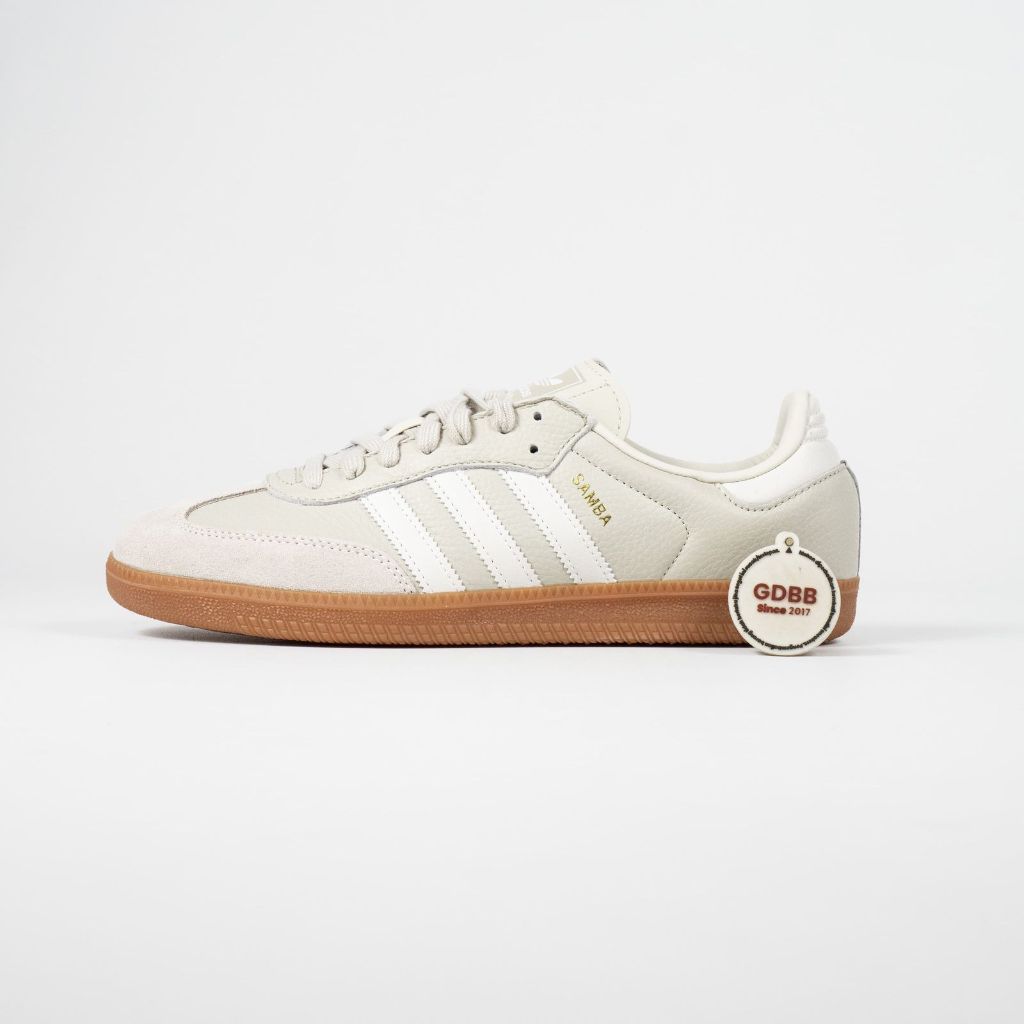 Sepatu Adidas Samba OG Aluminum Gum White Sneakers Authentic - Image 3
