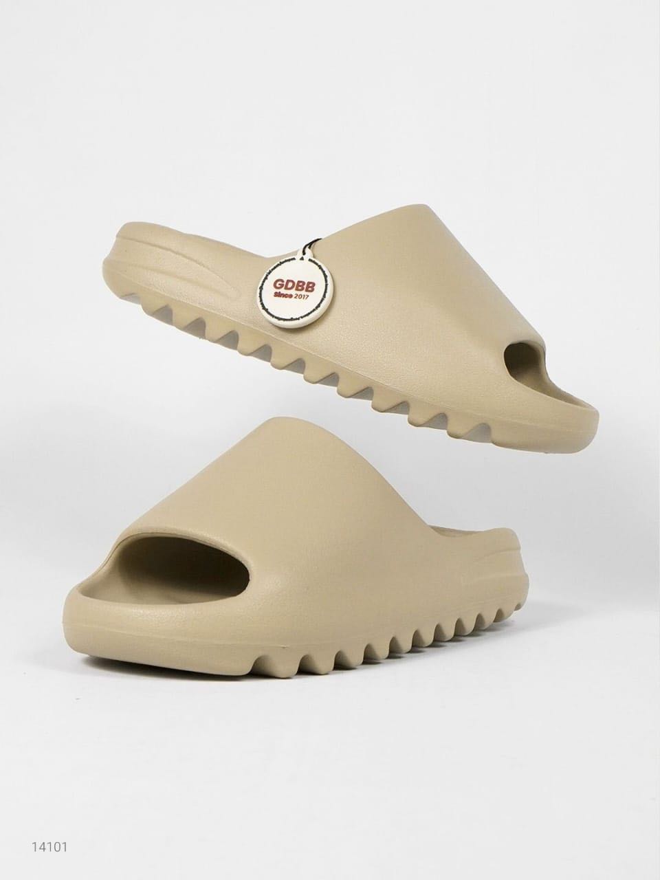 Yeezy Slide Desert Sand White Sand Slides