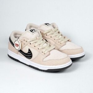 Nike SB Dunk Low Albino and Preto Albino Preto Jiu Jitsu Light Tan Black Authentic