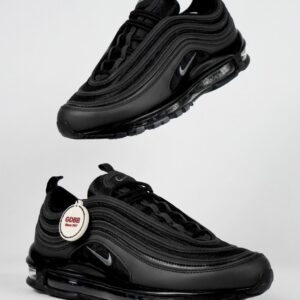 Sepatu Nike Airmax Air Max 97 Tripleblack All Black Dark Grey Reflective Authentic