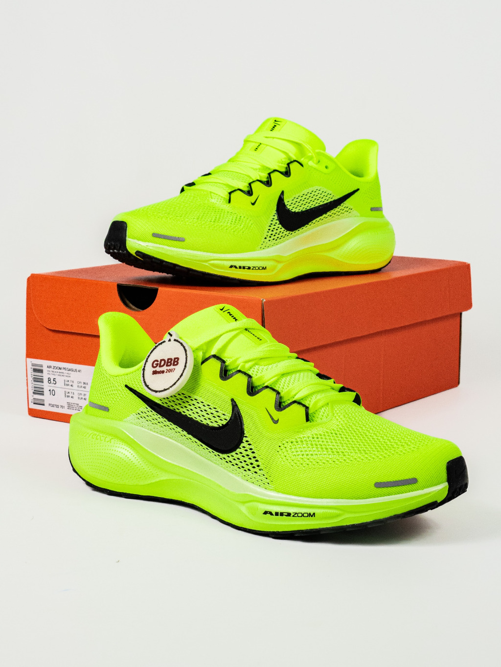 Sepatu Nike Air Zoom Pegasus 41 Volt Green Sneakers Authentic - Image 5