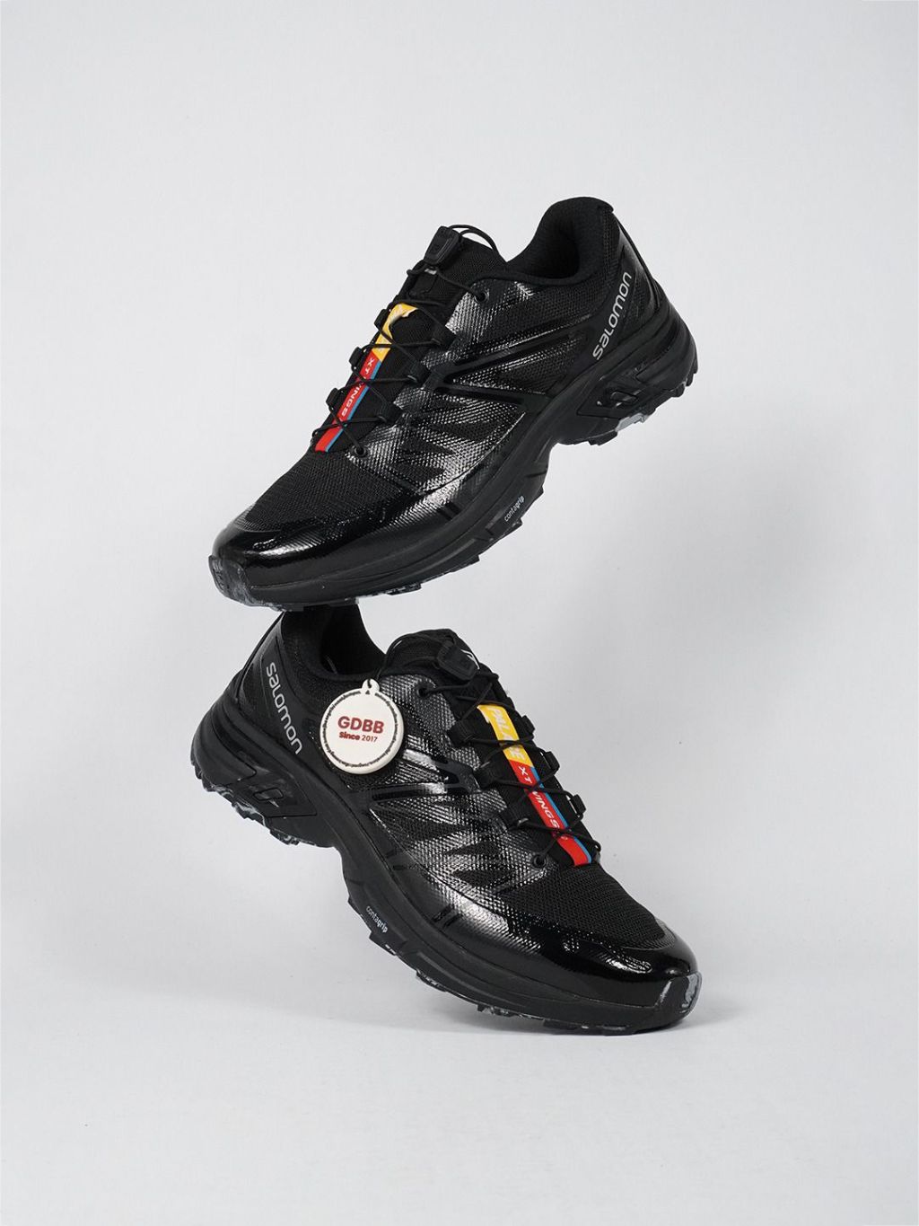 Sepatu Salomon PALACE XT Wings 2 Tripleblack Sneakers Authentic