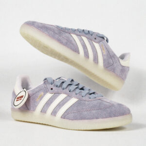 Sepatu Adidas Samba OG Silver Dawn Taro Chalk White Sneakers Authentic