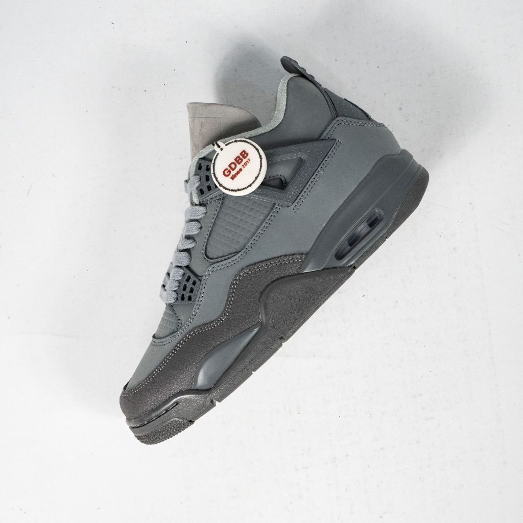 Sepatu Nike Air Jordan 4 SE Paris Olympics Wet Cement Grey Sneakers Authentic - Image 3