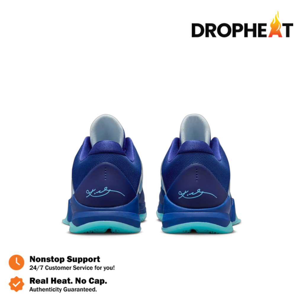 Sepatu Basket Nike Zoom Kobe 5 Protro Xray Skeleton Deep Royal Blue Sneakers Authentic - Image 4