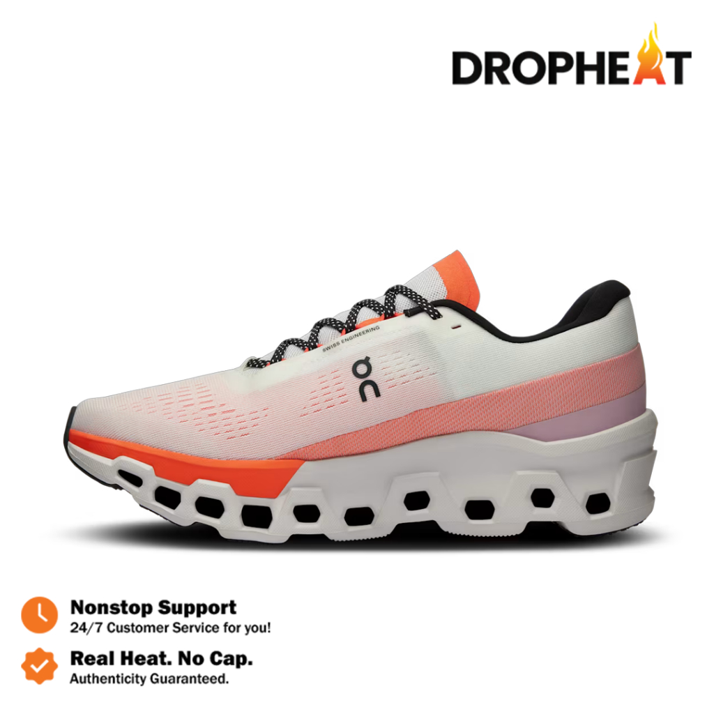 Sepatu On Running On Cloudmonster 2 Undyed Flame Orange Authentic - Image 4