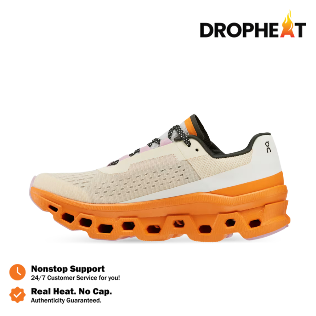 Sepatu On Running On Cloudmonster 2 Fawn Turmeric Orange Authentic - Image 4