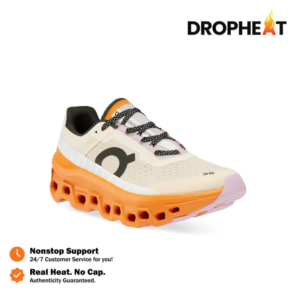 Sepatu On Running On Cloudmonster 2 Fawn Turmeric Orange Authentic - Image 2