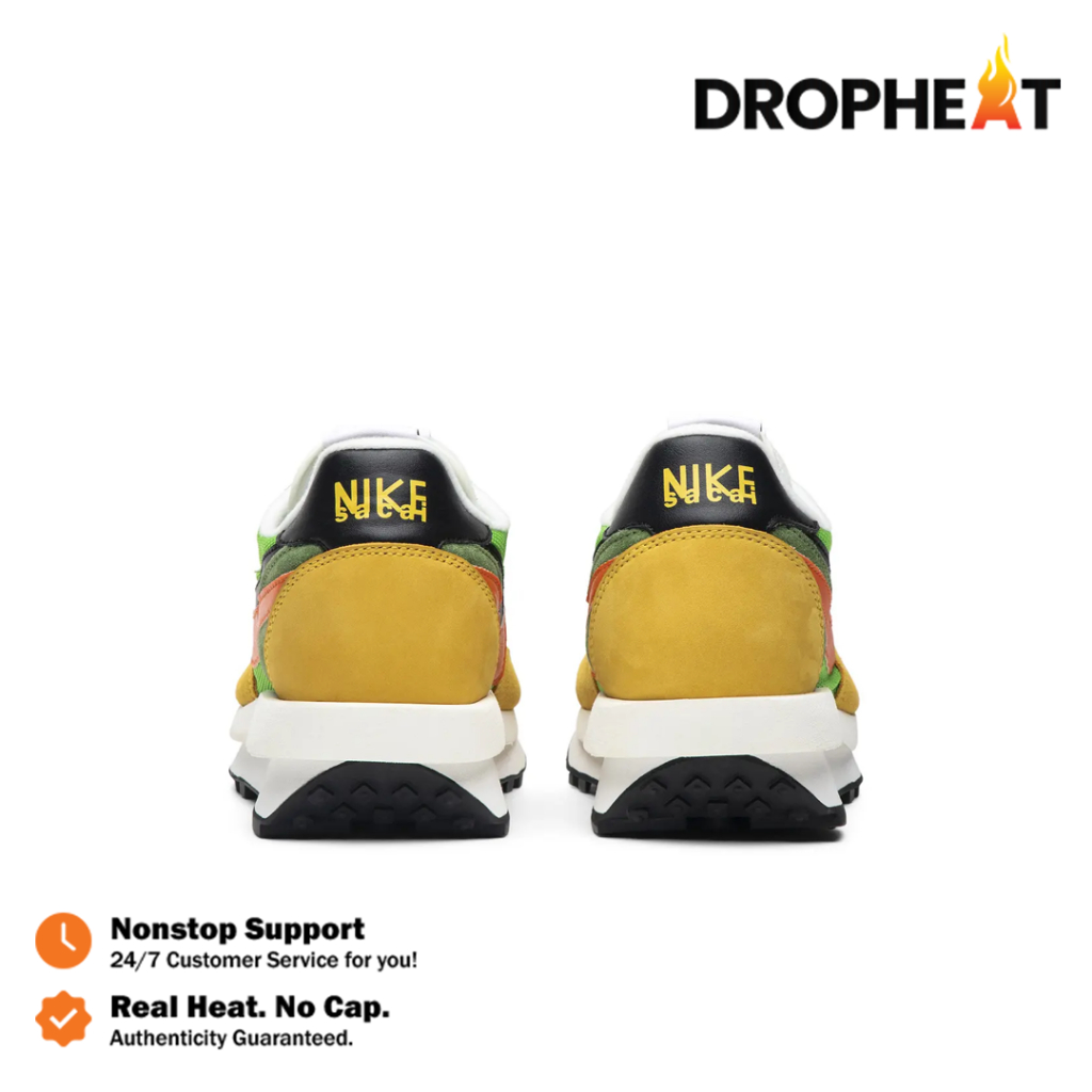 Sepatu Nike Sacai LD Waffle Undercover Green Gusto Sneakers Authentic - Image 4