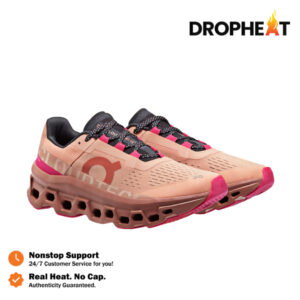 Sepatu On Running On Cloudmonster Rose Cork Orange Bata Sneakers Authentic