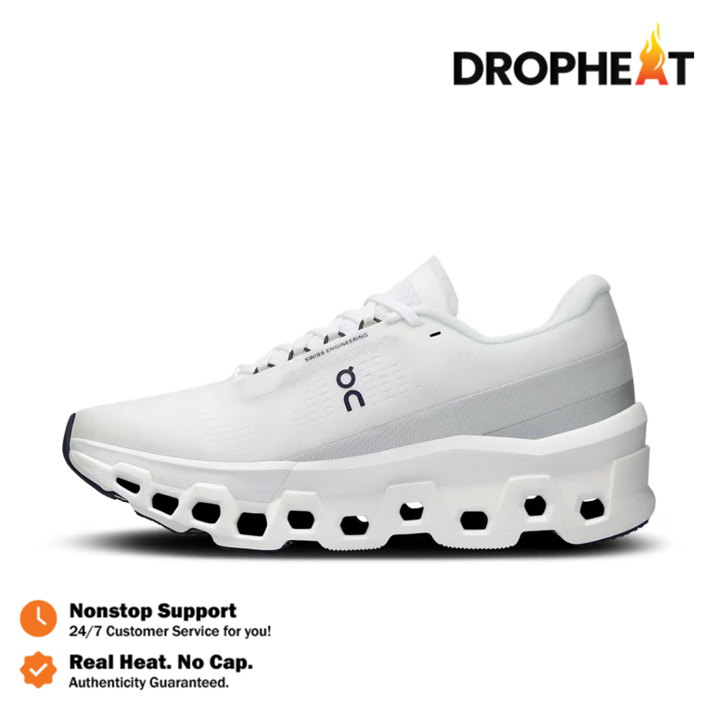 Sepatu On Running On Cloudmonster 2 Swiss Olympic White Orange Rainbow Sneakers Authentic - Image 5