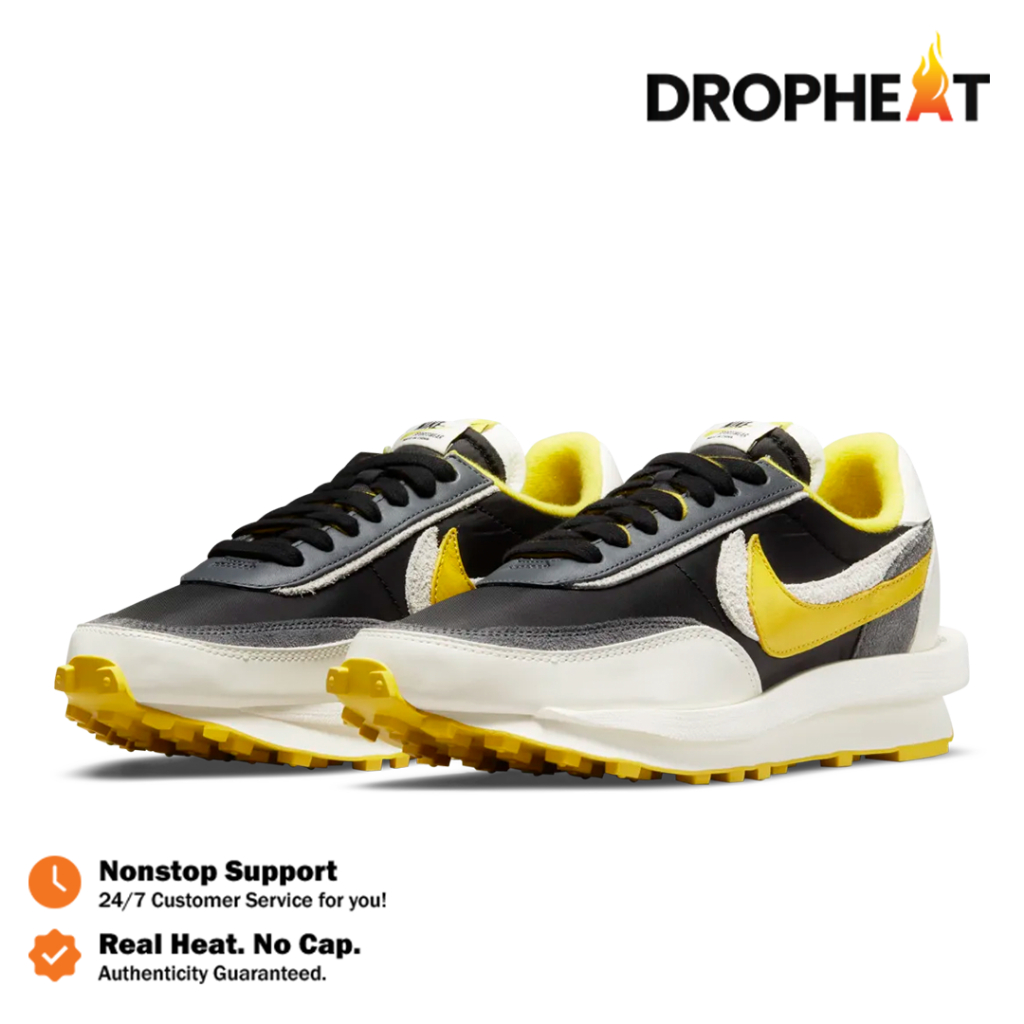 Sepatu Nike Sacai LD Waffle Undercover Bright Citron Yellow Sneakers Authentic