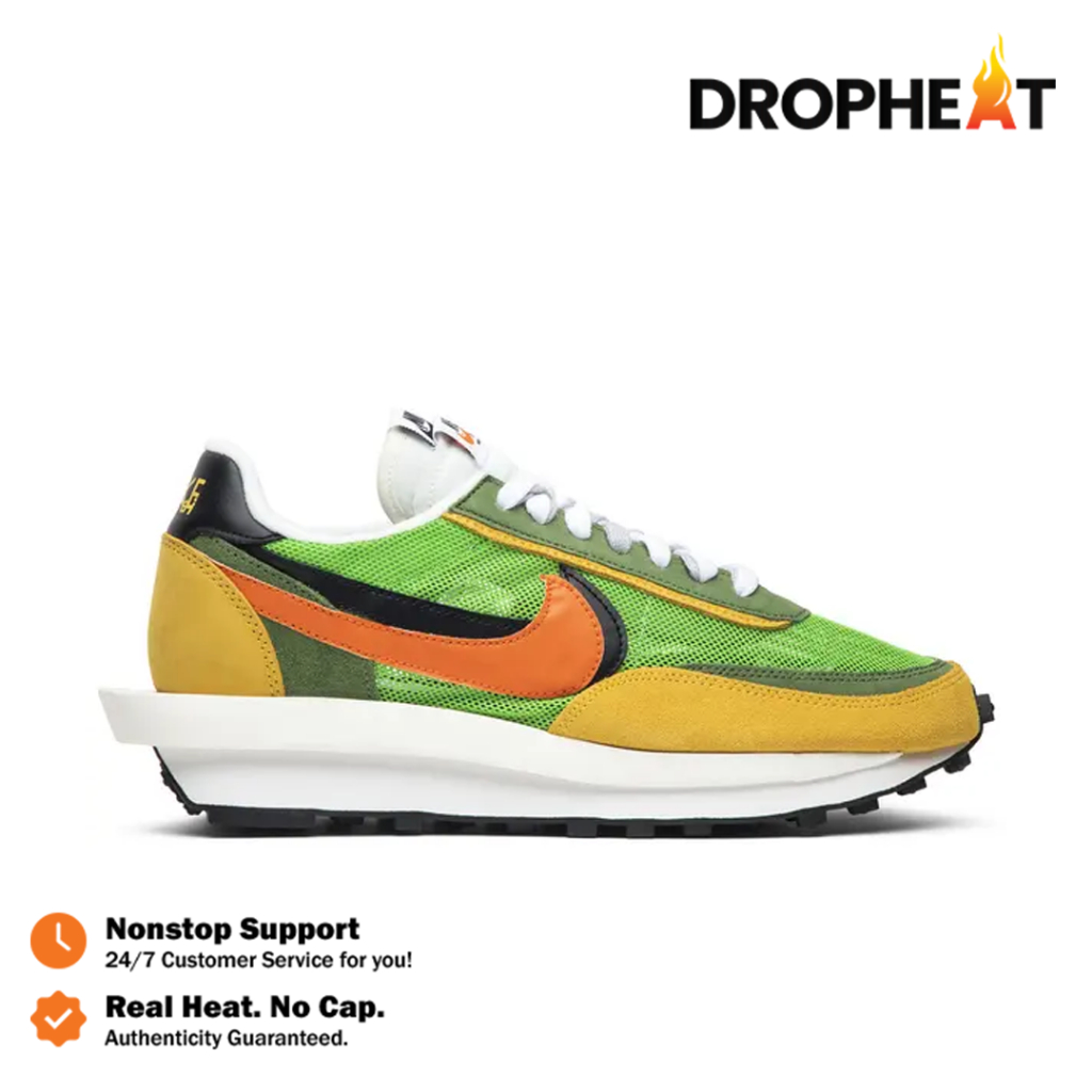 Sepatu Nike Sacai LD Waffle Undercover Green Gusto Sneakers Authentic - Image 2
