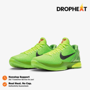 Nike Zoom Kobe 6 Protro Grinch 20 Green Apple Black Volt Crimson Green Authentic