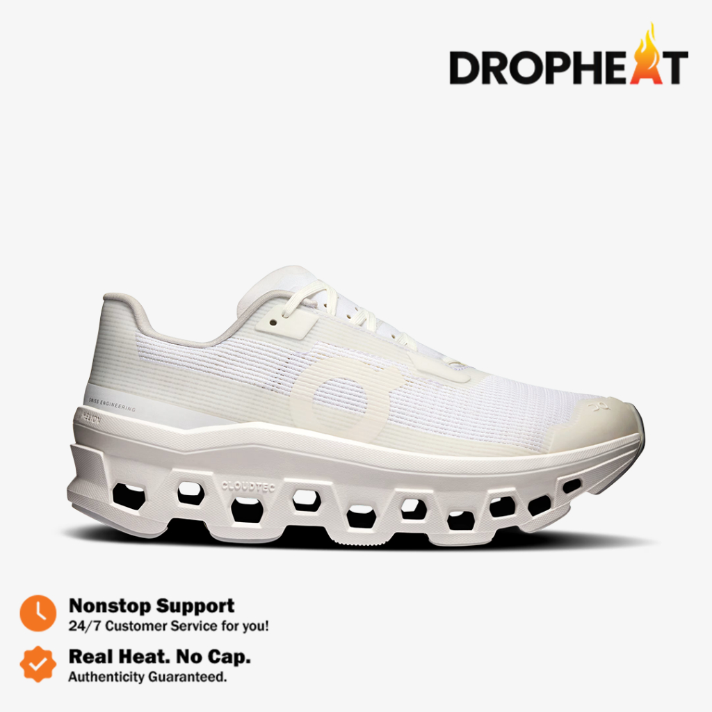 Sepatu On Running On Cloudmonster Void All White Sneakers Authentic - Image 2