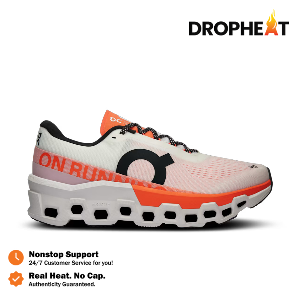 Sepatu On Running On Cloudmonster 2 Undyed Flame Orange Authentic - Image 2